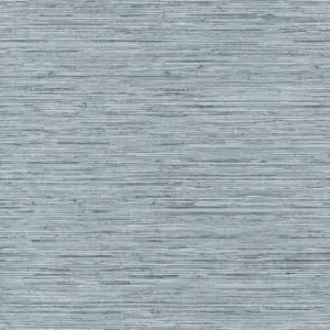 Faux Grasscloth Peel & Stick Wallpaper | Blue | Roll