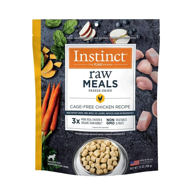 Instinct Raw Meals Freeze-Dried TGF4Chicken Dog Food | 25 Ounce. Bag