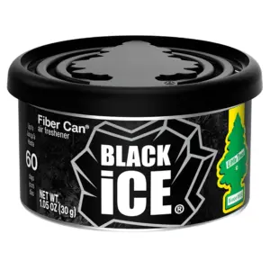 (2 pack) Little Trees Air Freshener Fiber Can Black Ice 1.05 Ounce