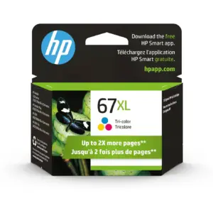 HP 67XL High Yield Tri-color Original Ink Cartridge | ~200 pages | 3YM58AN#140 | Tri Color Extra Large | 1 | Tri-Color Extra Large