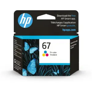HP 67 Tri-color Original Ink Cartridge | ~100 pages | 3YM55AN#140 | 1 | Tri Color