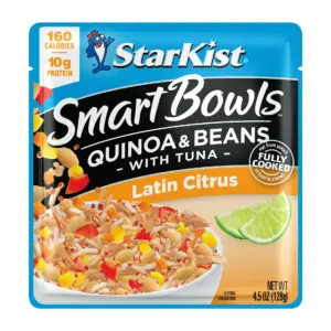 StarKist Smart Bowls Tuna Quinoa and Beans Latin Citrus | 4.5 Ounce Pouch | Single