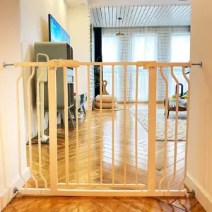 BalanceFrom Easy Walk-Thru Safety Gate for Doorways & Stairways with Auto-Close/Hold-Open Features | 29.1 | 43.3 inch
