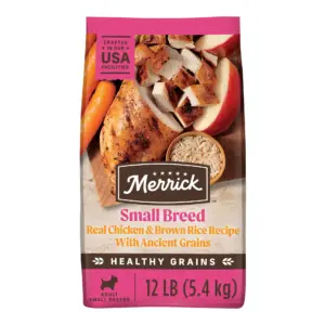 Merrick Healthy Grains Premium Dry Dog Food For Small Dogs | Wholesome & Natural Kibble | Small Breed Recipe | 12.0 lb. Bag
