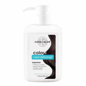 Keracolor Semi Permanent Hair Dye 3 Inch 1 Clenditioner | Espresso | 12 fl Ounce | 12oz