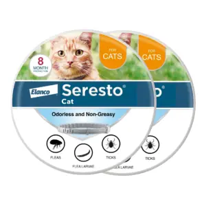 Seresto Vet-Recommended 8-Month Flea and Tick Prevention Collar for Cats | 2 Pack