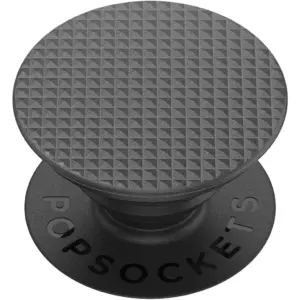 PopSockets Adhesive Phone Grip with Expandable Kickstand & swappable top | Knurled Texture Black