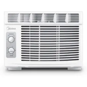 MIDEA MAW05M1BWT Window air conditioner 5000 BTU with Mechanical Controls | 7 temperature | 2 cooling & fan settings | White