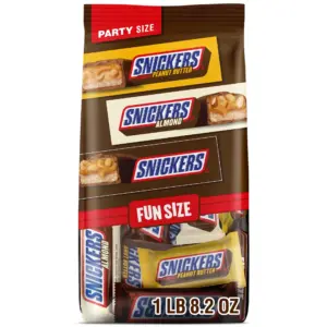 Snickers Fun Size Football Chocolate Bars Variety Pack | Party Size | 24.02 Ounce Candy Bag | 1
