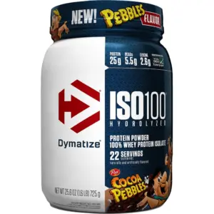 Dymatize ISO100 Hydrolyzed Whey Isolate Protein Powder | Cocoa Pebbles | 1.6 lb