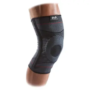McDavid Knee Compression Knit Sleeve with Gel Buttress & Stays | Small/Medium | Unisex