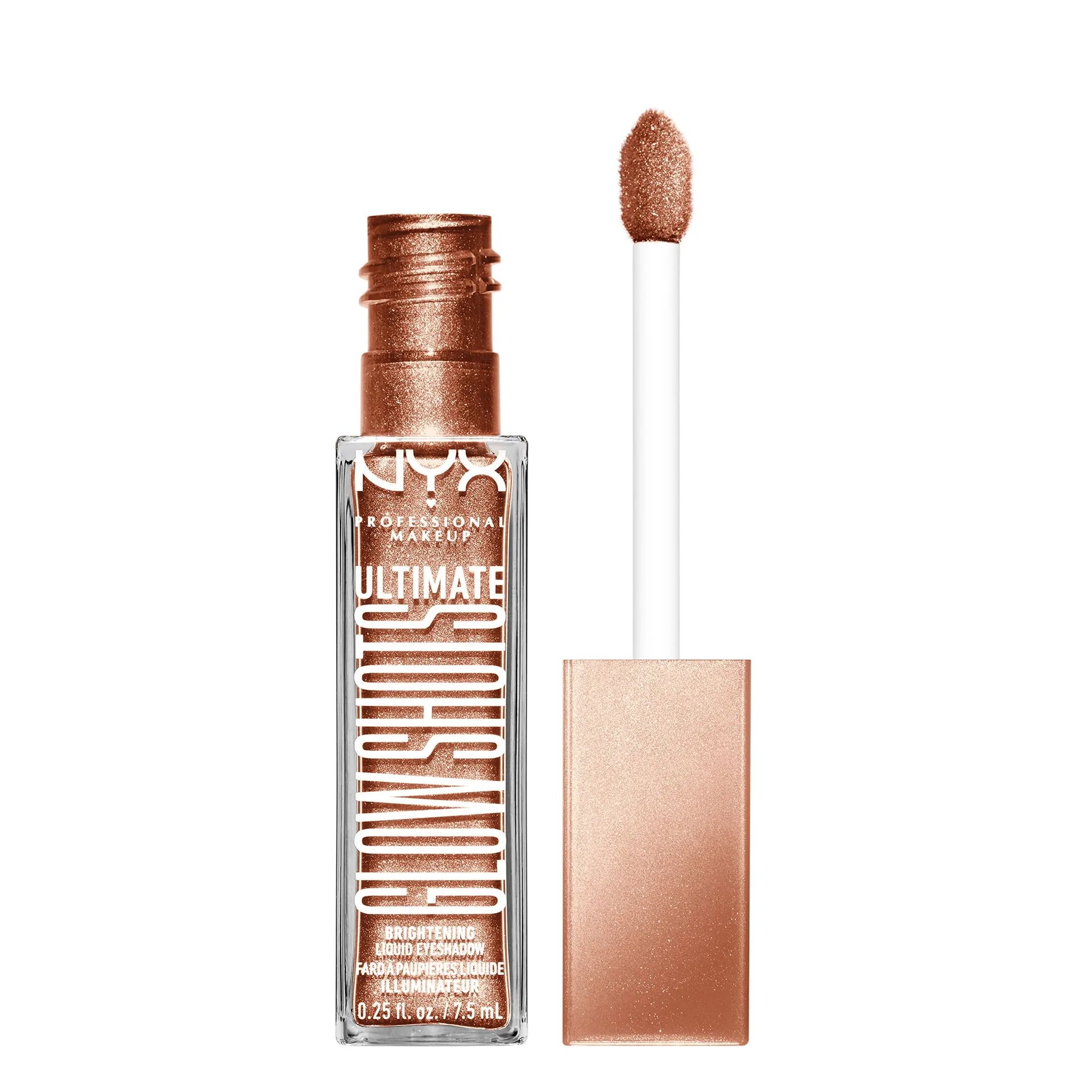NYX Professional Makeup Ultimate Glow Shots Liquid Eyeshadow | Twisted Tangerine | 0.25 fl Ounce | 08