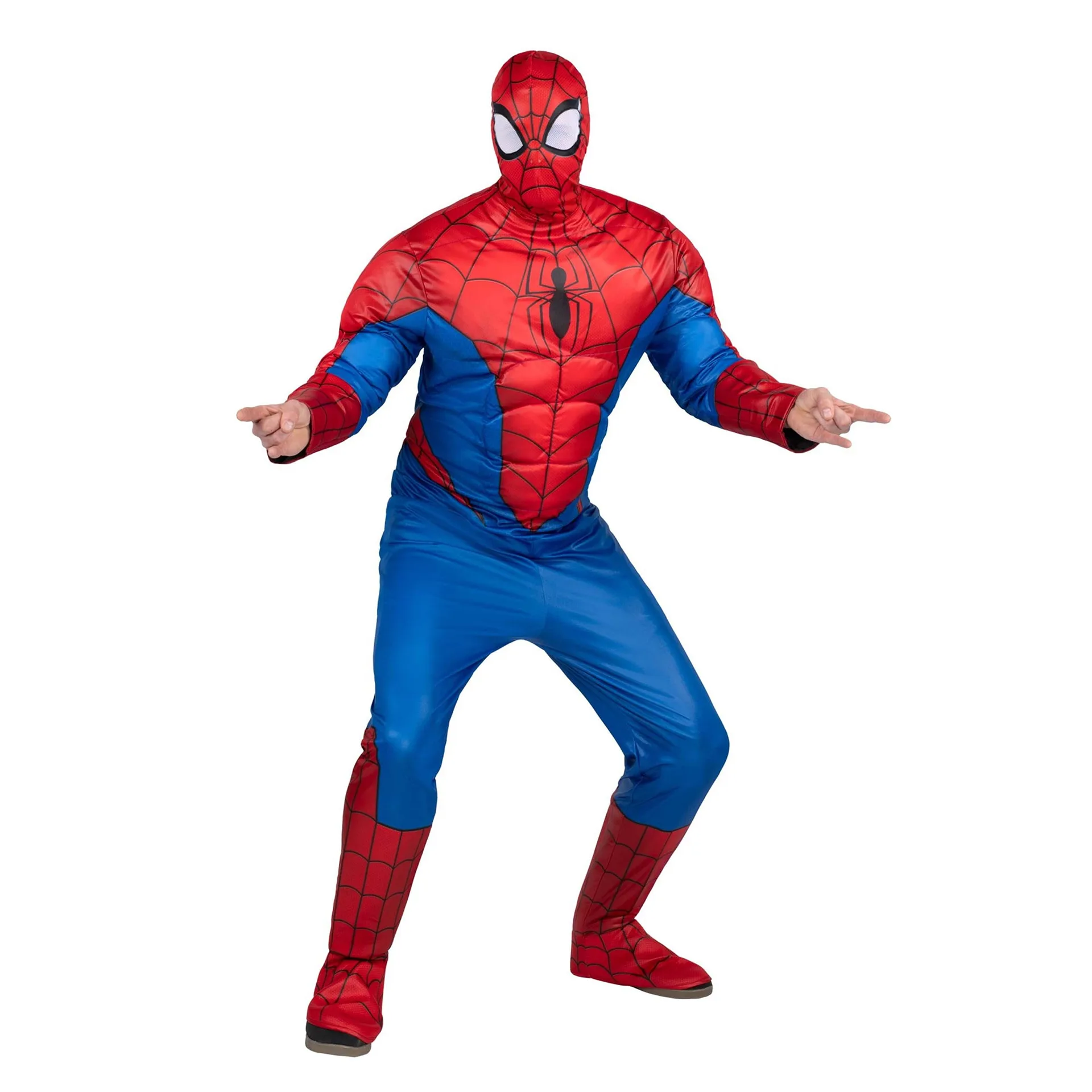 Men's Marvel Avengers Spider-Man Qualux Costume by Jazwares | One Size | Standard