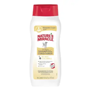 Natures Miracle Oatmeal Dog Shampoo and Conditioner | Pistachio Cream Scent | 16 Ounce ( 3 Pack )