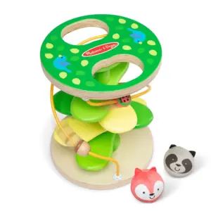 Melissa and Doug Rollables Treehouse Twirl Infant and Toddler Toy (3 Pieces) | FSC Certified