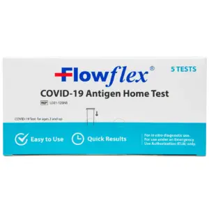 Flowflex COVID-19 Antigen Home Test Kit | 1 Pack | 5 Tests Total | Single