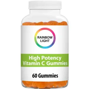 Rainbow Light High Potency Gluten Free Vitamin C Gummies | Citrus | 250 mg | 60 Count