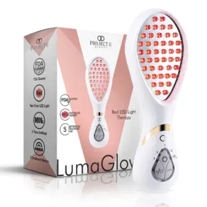 Project E Beauty LumaGlow Red | Anti-Aging LED Light Therapy Wand | Face Massage for Wrinkles (Premium Edition)