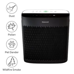 Honeywell Air Purifier | HPA5100B | 900 Square Feet | HEPA Filter | Allergen+ Plus | Smoke | Pollen | Dust Reducer
