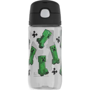 Thermos Kids Plastic Bottle with Chug Spout | Minecraft | 16 Fluid Ounces