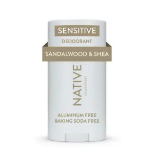 Native Deodorant | Sensitive | Aluminum Free | Sandalwood and Shea Butter | for Women and Men | 2.65 Ounce