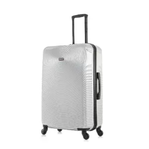 DUKAP Inception 28 Hardside Lightweight Luggage with Spinner Wheels | Handle & Trolley | Silver