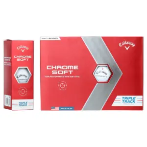 Callaway Chrome Soft Truvis 22 Black Yellow Golf Balls 12pk