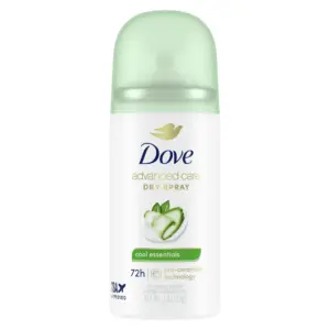Dove Antiperspirant Deodorant Dry Spray | Go Fresh Cool Essentials Travel Size | 1 Ounce (Pack of 6)