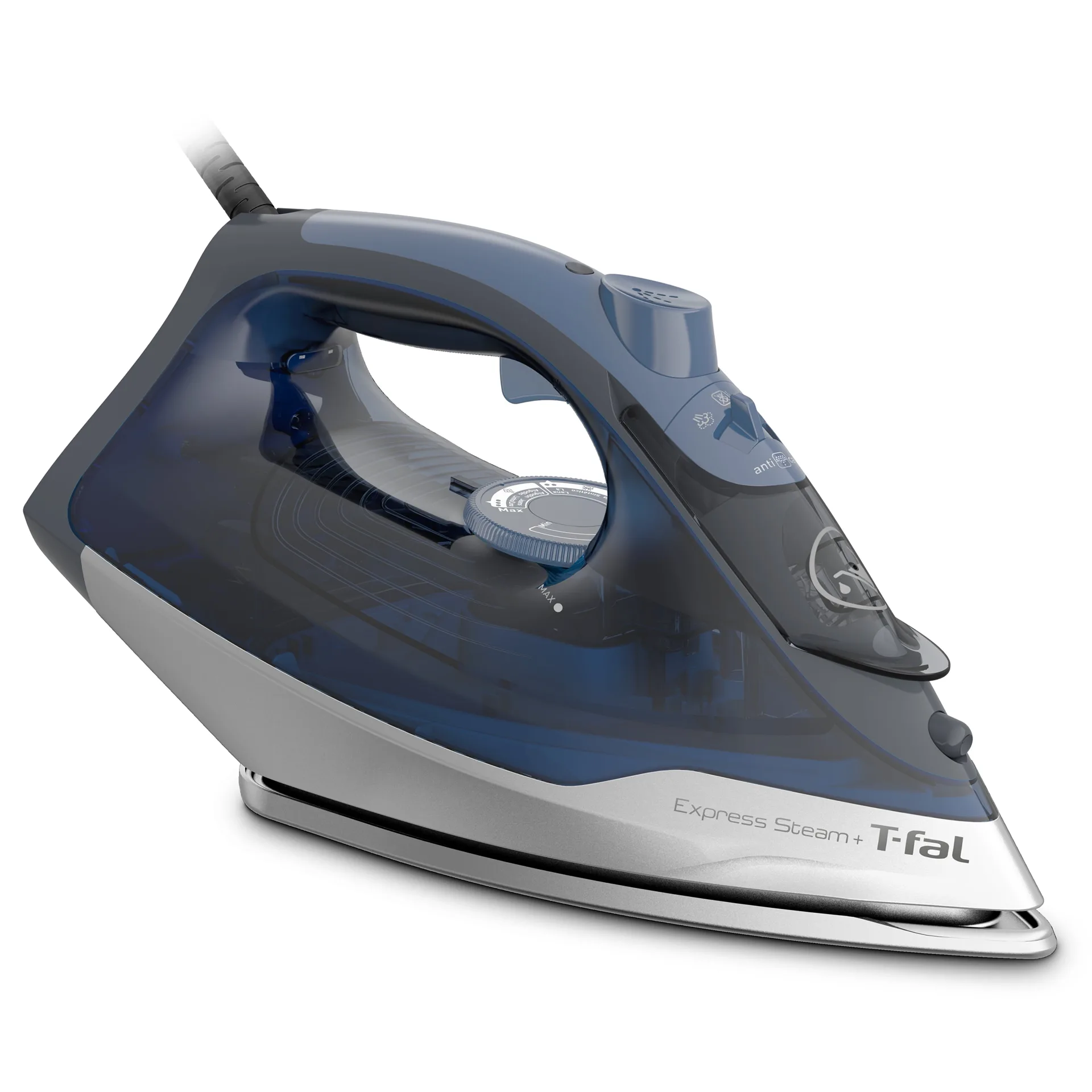 T-fal Express Steam+ steam iron with Durilium AirGlide soleplate | Blue | 1600W
