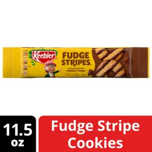Keebler Fudge Stripes | Original Shortbread Cookies Coated Inch Keebler Fudge | 11.5 Ounce