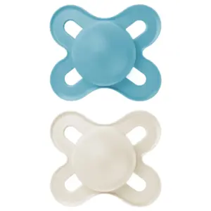 MAM Start Matte Newborn Pacifier | 0-3 Months | Boy | 2 Pack | Blue