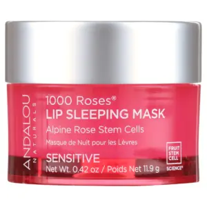 Andalou Naturals 1000 Roses Soothing Lip Sleeping Mask 0.42oz | Nourishes & Hydrated Dry Lips