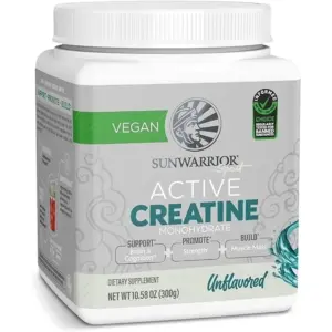 (2 pack) Sunwarrior Creatine Monohydrate Powder | Micronized | PreWorkout | Recovery | Vegan | Keto Friendly | 60 Servings | 10.58 Ounce