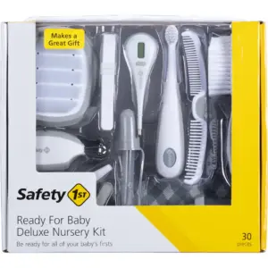 Safety 1st Ready for Baby Deluxe Nursery Kit | Grey | Gray