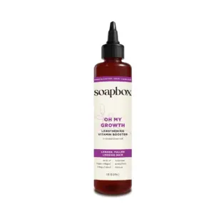 Soapbox Oh My Growth Lengthening Vitamin Booster Rinse-Out Treatment with Biotin B7 and Vegan Collagen | 5 fl Ounce