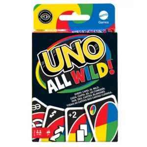 UNO All Wild Card Game for Family Night | No Matching Colors or Numbers Because All Cards Are Wild