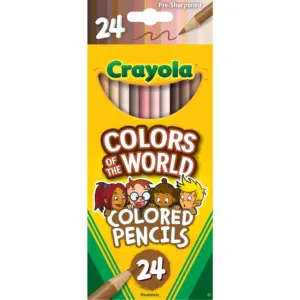 Crayola Colors of the World Colored Pencil | Assorted Lead | 24 / Pack | Bundle of 10 Packs