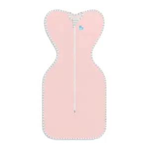 Love to Dream Swaddle Up Cotton 1.0 TOG Baby Sleep Sack | Arms Up Design | Twin Zipper | Medium 13-19 lbs | Dusty Pink | Medium (13-19 lbs.) | Medium 13-19lbs