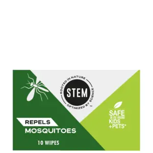 STEM Repels Mosquitoes: Mosquito Repellent Wipes | Fresh | 0.157 Ounce | 10 Count