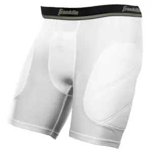 Franklin Sports Youth Baseball Sliding Shorts | Kids Padded Shorts + Cup Pocket | Large