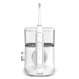 Waterpik Sonic-Fusion 2.0 Flossing Electric Toothbrush with Water Flosser Combo Inch One | ADA Accepted | White