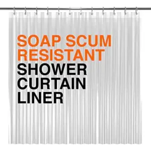 Liba Peva 10-Gauge Shower Curtain Liner | 72” W X 84” H | Clear | New Years Gifts 2025 | 10g Extra Heavy Duty Thickness for Bathroom | Gifts for Friends | 72 W x 84 H | Single