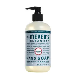 Mrs. Meyer's Clean Day Liquid Hand Soap | Limited Edition Snowdrop Scent | 12.5 Ounce Bottle | 1