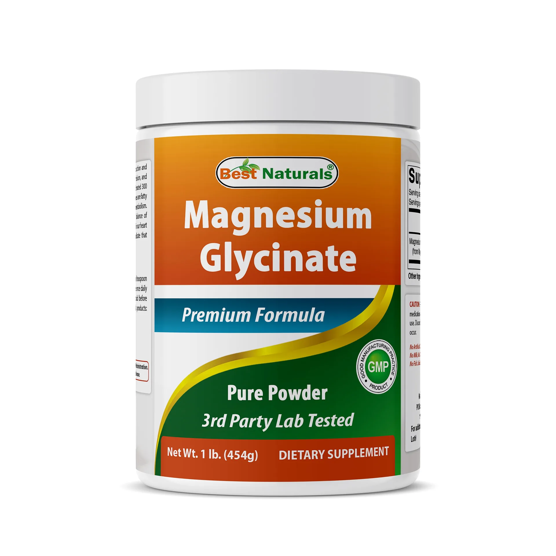 Best Naturals Magnesium Glycinate Powder | 1 Pound