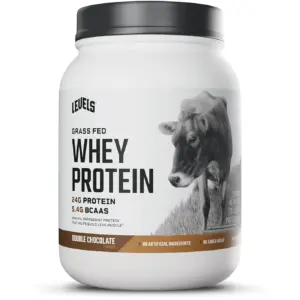 Levels Grass Fed Whey Protein Powder | No Artificials | 24G of Protein | Chocolate Mocha | 2LB | 2 lbs