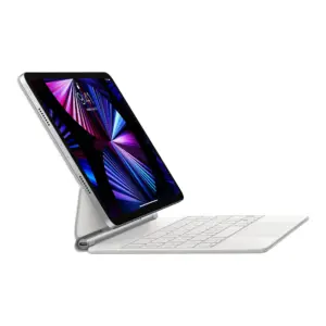 Apple Magic Keyboard: iPad Keyboard case for iPad Pro 11-inch (1st | 2nd | 3rd | 4th gen) & iPad Air (4th | 5th gen | M2 & M3) | White