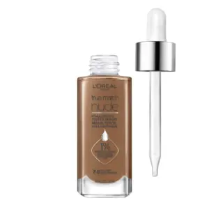 L'Oreal Paris True Match Hyaluronic Tinted Serum Foundation Makeup | 7-8 Tan-Deep | 1 fl Ounce | Single