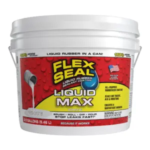 Flex Seal MAX Liquid Rubber Sealant Coating | 2.5 Gallon | White