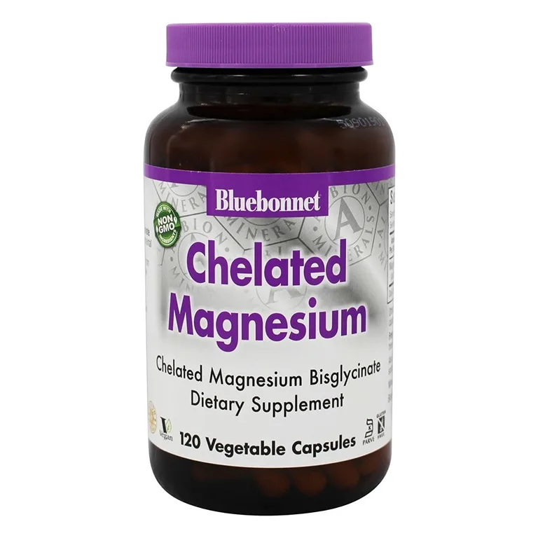 Bluebonnet Nutrition | Chelated Magnesium | 120 Vegetable Capsule(s)