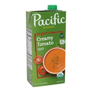 Pacific Foods Organic Creamy Tomato Soup | 32 Ounce Carton | Single